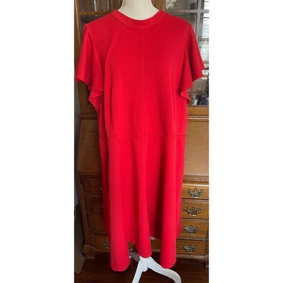 Anthropologie - Maeve Red Deena Mini Dress - Picture 6 of 8